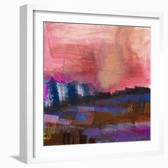 Carmine Skies  II-Marabeth Quin-Framed Art Print