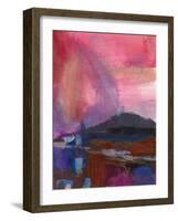 Carmine Skies  III-Marabeth Quin-Framed Art Print