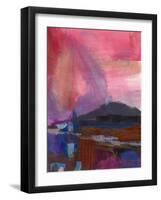 Carmine Skies  III-Marabeth Quin-Framed Art Print