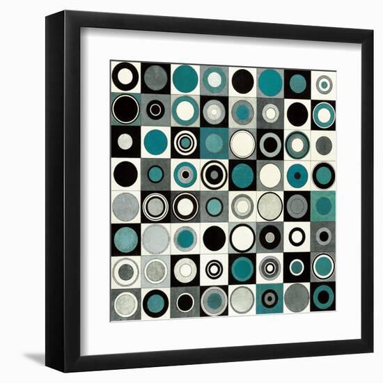 Carnaby Street Blue-Hugo Wild-Framed Art Print