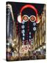 Carnaby Street Christmas-Charles Bowman-Stretched Canvas