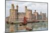 Carnarvon Castle, from the Harbour-Alfred Robert Quinton-Mounted Giclee Print