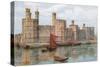 Carnarvon Castle, from the Harbour-Alfred Robert Quinton-Stretched Canvas