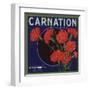 Carnation Brand - Anaheim, California - Citrus Crate Label-Lantern Press-Framed Art Print