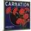 Carnation Brand - Anaheim, California - Citrus Crate Label-Lantern Press-Mounted Art Print