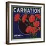 Carnation Brand - Anaheim, California - Citrus Crate Label-Lantern Press-Framed Art Print