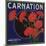 Carnation Brand - Anaheim, California - Citrus Crate Label-Lantern Press-Mounted Art Print