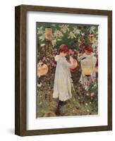 Carnation, Lily, Lily, Rose, 1885-86, (1938)-John Singer Sargent-Framed Giclee Print