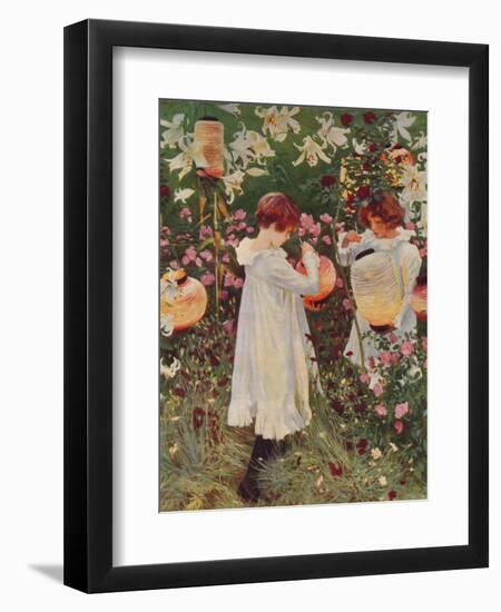 Carnation, Lily, Lily, Rose, 1885-86, (1938)-John Singer Sargent-Framed Giclee Print