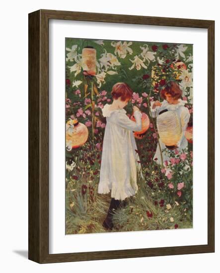 Carnation, Lily, Lily, Rose, 1885-86, (1938)-John Singer Sargent-Framed Giclee Print