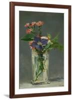 Carnations and Clematis in a Crystal Vase, 1882-Edouard Manet-Framed Giclee Print