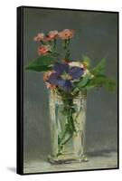 Carnations and Clematis in a Crystal Vase, 1882-Edouard Manet-Framed Stretched Canvas