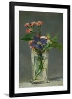 Carnations and Clematis in a Crystal Vase, 1882-Edouard Manet-Framed Premium Giclee Print