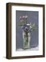 Carnations and Clematis in a Crystal Vase-Edouard Manet-Framed Art Print