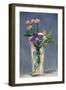 Carnations and Clematis in a Crystal Vase-Edouard Manet-Framed Art Print