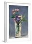 Carnations and Clematis in a Crystal Vase-Edouard Manet-Framed Art Print