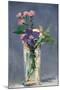 Carnations and Clematis in a Crystal Vase-Edouard Manet-Mounted Art Print