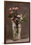 Carnations and Clematis in a Crystal Vase-Edouard Manet-Framed Giclee Print