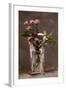 Carnations and Clematis in a Crystal Vase-Edouard Manet-Framed Giclee Print