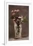 Carnations and Clematis in a Crystal Vase-Edouard Manet-Framed Giclee Print