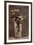 Carnations and Clematis in a Crystal Vase-Edouard Manet-Framed Giclee Print