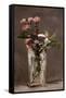 Carnations and Clematis in a Crystal Vase-Edouard Manet-Framed Stretched Canvas