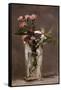 Carnations and Clematis in a Crystal Vase-Edouard Manet-Framed Stretched Canvas