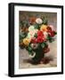 Carnations in a Vase-Georges Jeannin-Framed Giclee Print
