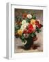 Carnations in a Vase-Georges Jeannin-Framed Giclee Print