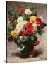 Carnations in a Vase-Georges Jeannin-Stretched Canvas