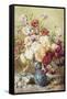 Carnations in the Albarello-Francois Rivoire-Framed Stretched Canvas