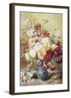 Carnations in the Albarello-Francois Rivoire-Framed Giclee Print