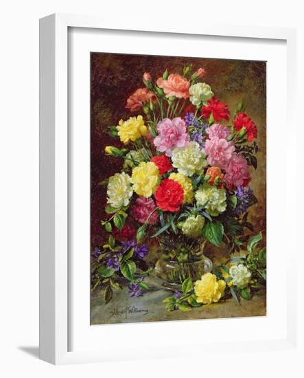 Carnations of Radiant Colours-Albert Williams-Framed Giclee Print