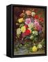 Carnations of Radiant Colours-Albert Williams-Framed Stretched Canvas