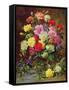 Carnations of Radiant Colours-Albert Williams-Framed Stretched Canvas