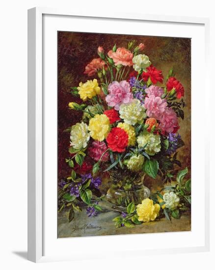 Carnations of Radiant Colours-Albert Williams-Framed Giclee Print