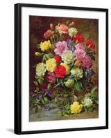 Carnations of Radiant Colours-Albert Williams-Framed Giclee Print