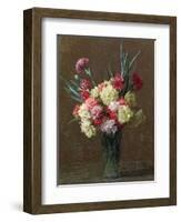 Carnations-Ignace Henri Jean Fantin-Latour-Framed Giclee Print