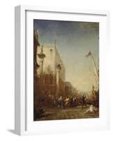 Carnaval à Venise, quai des Esclavons-Félix Ziem-Framed Giclee Print