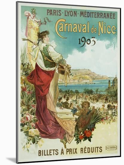 Carnaval De Nice Poster-Hugo D'Alesi-Mounted Giclee Print