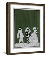 Carnaval, from the Series Designs on the Dances of Vaslav Nijinsky-Georges Barbier-Framed Giclee Print