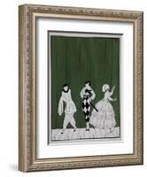 Carnaval, from the Series Designs on the Dances of Vaslav Nijinsky-Georges Barbier-Framed Giclee Print