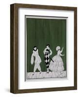 Carnaval, from the Series Designs on the Dances of Vaslav Nijinsky-Georges Barbier-Framed Giclee Print