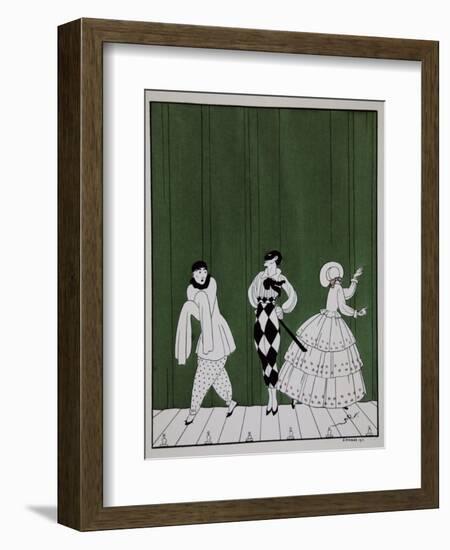 Carnaval, from the Series Designs on the Dances of Vaslav Nijinsky-Georges Barbier-Framed Giclee Print