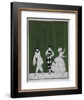 Carnaval, from the Series Designs on the Dances of Vaslav Nijinsky-Georges Barbier-Framed Giclee Print
