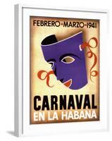 Carnaval, Habana, 1941-null-Framed Art Print