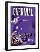 Carnaval, Habana, 1946-null-Framed Art Print