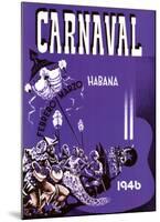 Carnaval, Habana, 1946-null-Mounted Art Print