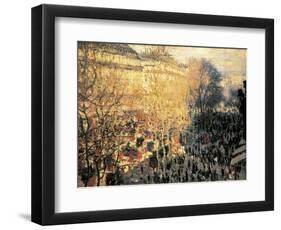 Carnaval sur le boulevard des Capucines-Claude Monet-Framed Giclee Print