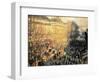 Carnaval sur le boulevard des Capucines-Claude Monet-Framed Giclee Print